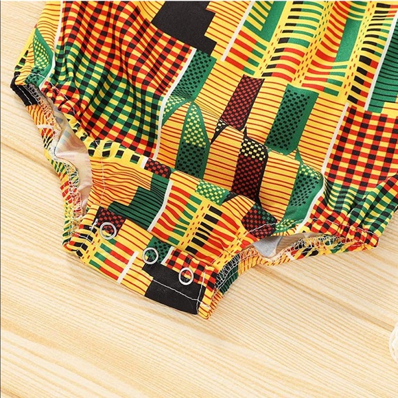 African Style Baby Girl Romper - Picture 4 of 4
